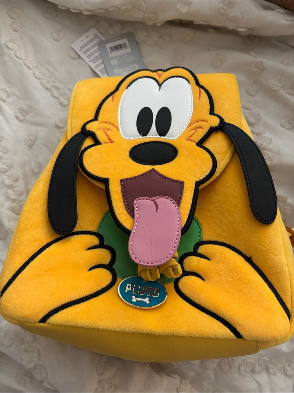 Disney Yellow Pluto Plush mini Backpack